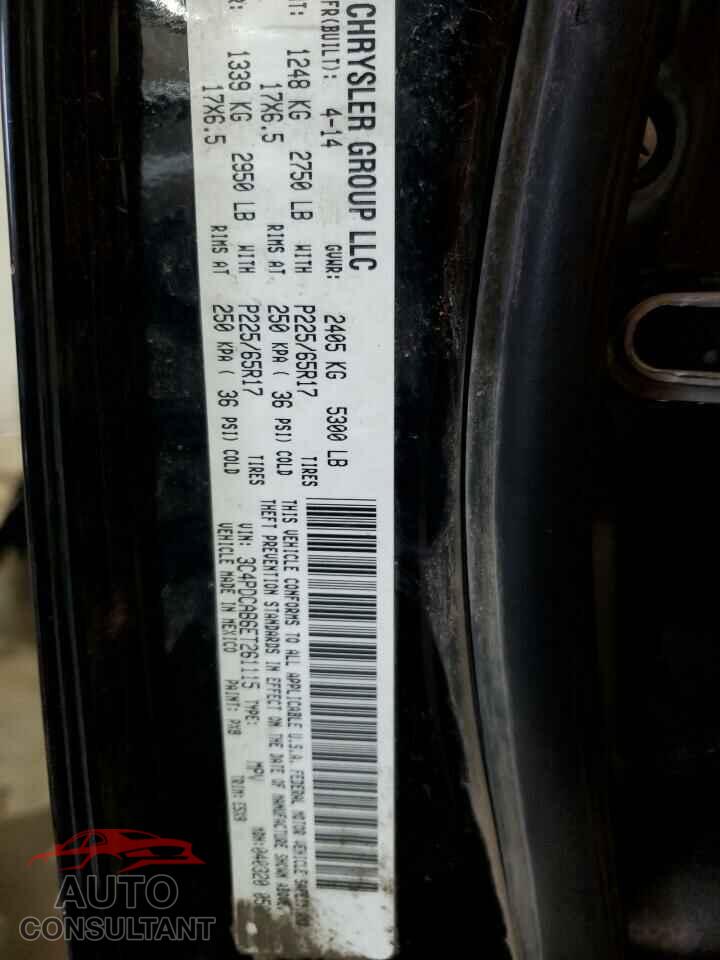 DODGE JOURNEY 2014 - 3C4PDCAB6ET261115