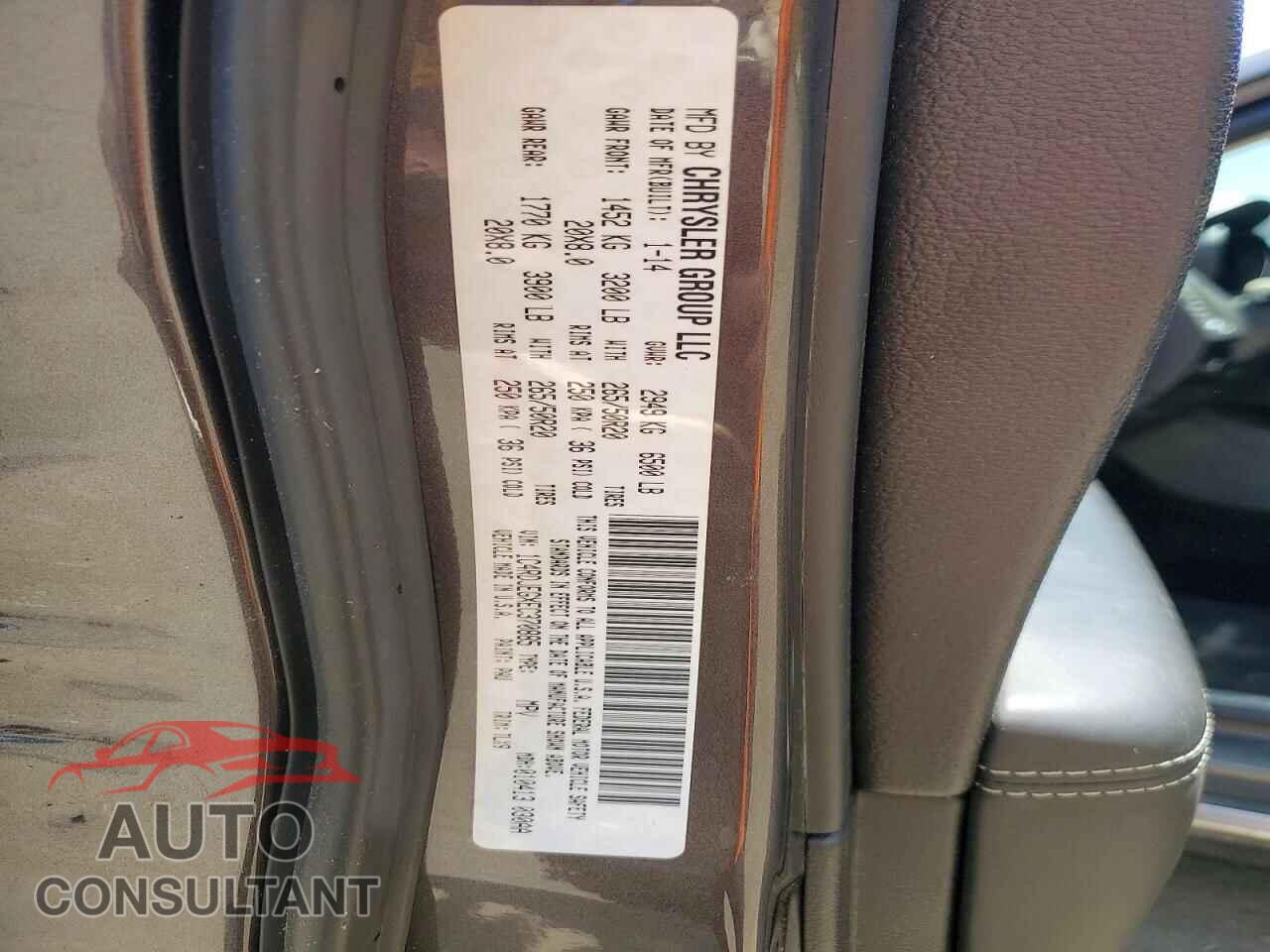 DODGE DURANGO 2014 - 1C4RDJEGXEC370885