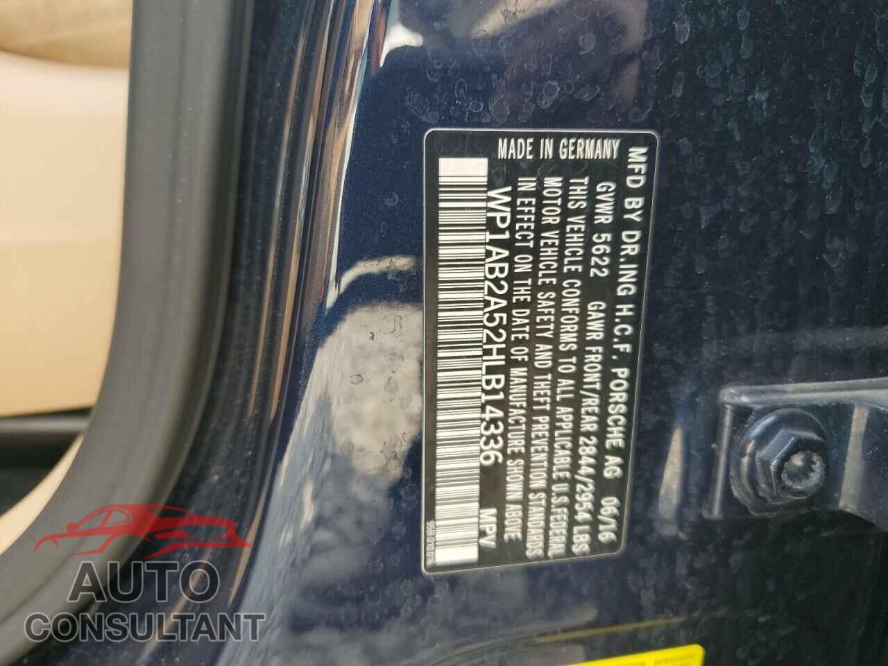 PORSCHE MACAN 2017 - WP1AB2A52HLB14336