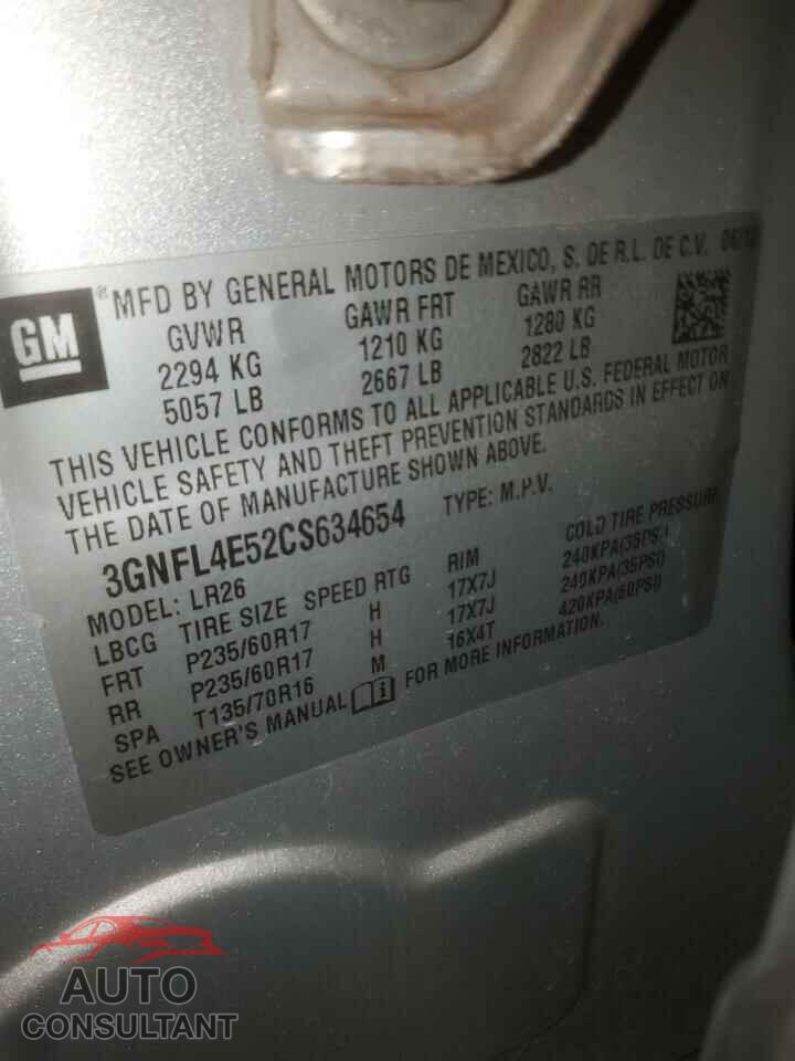 CHEVROLET CAPTIVA 2012 - 3GNFL4E52CS634654