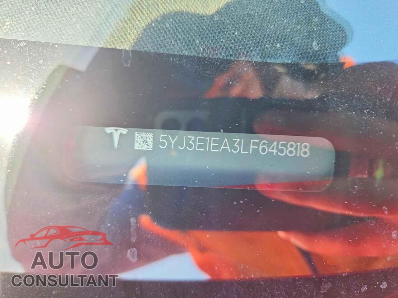 TESLA UNKNOWN 2020 - 5YJ3E1EA3LF645818