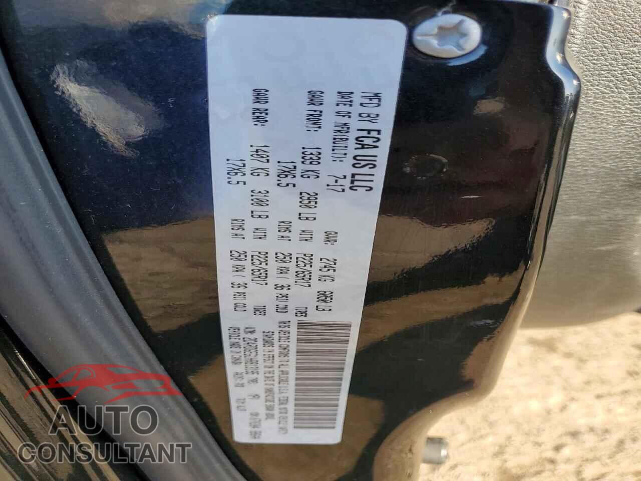 DODGE CARAVAN 2017 - 2C4RDGEG1HR813195