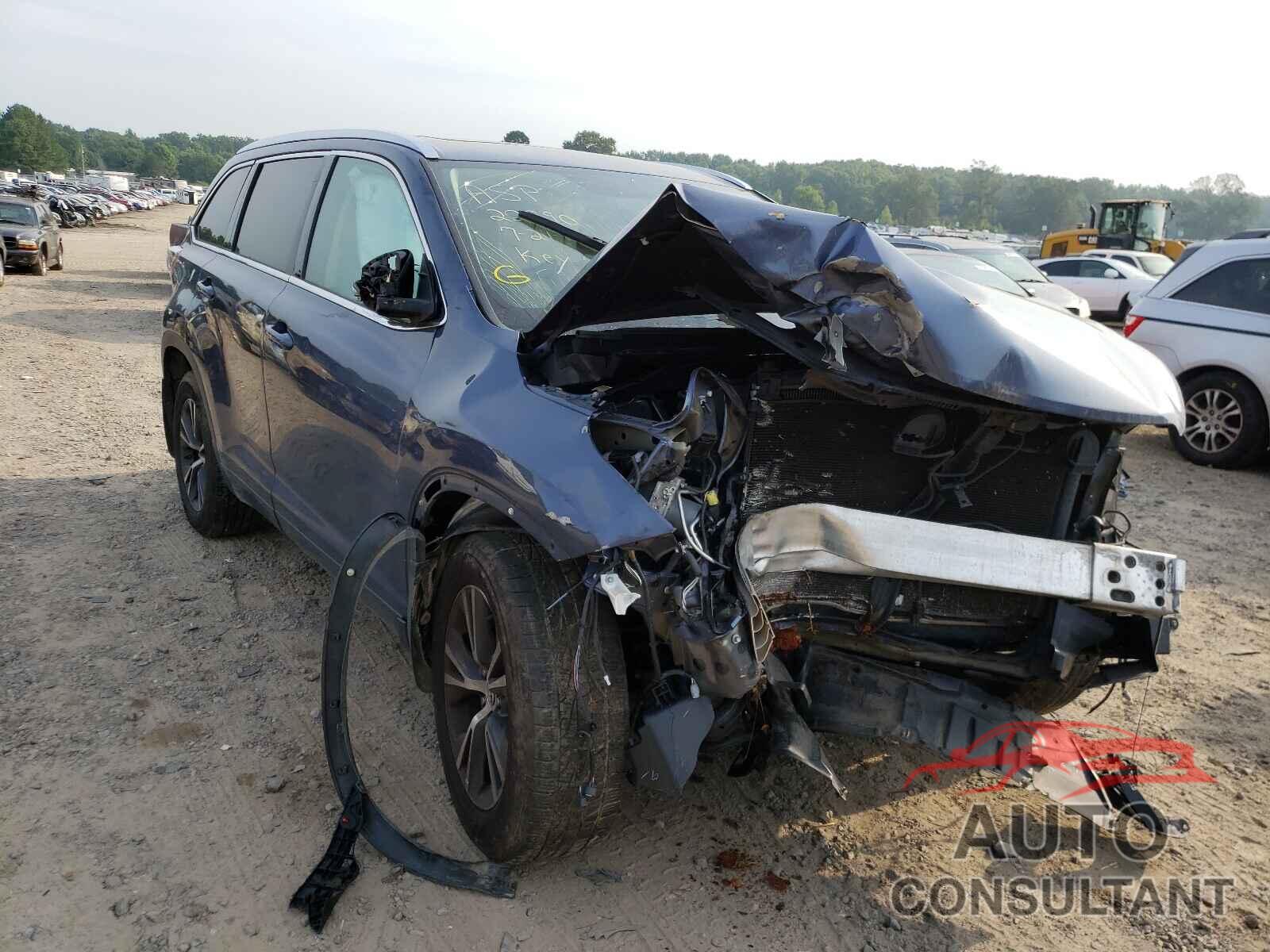 TOYOTA HIGHLANDER 2016 - 5TDJKRFH0GS239894