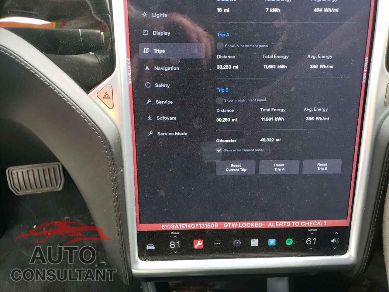 TESLA MODEL S 2016 - 5YJSA1E14GF131506