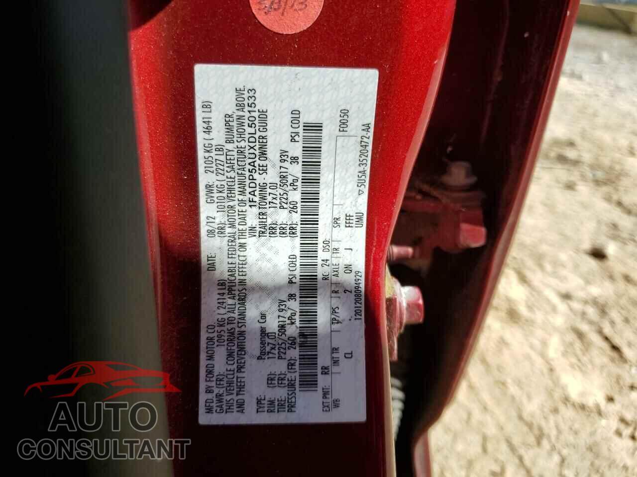 FORD CMAX 2013 - 1FADP5AUXDL501533