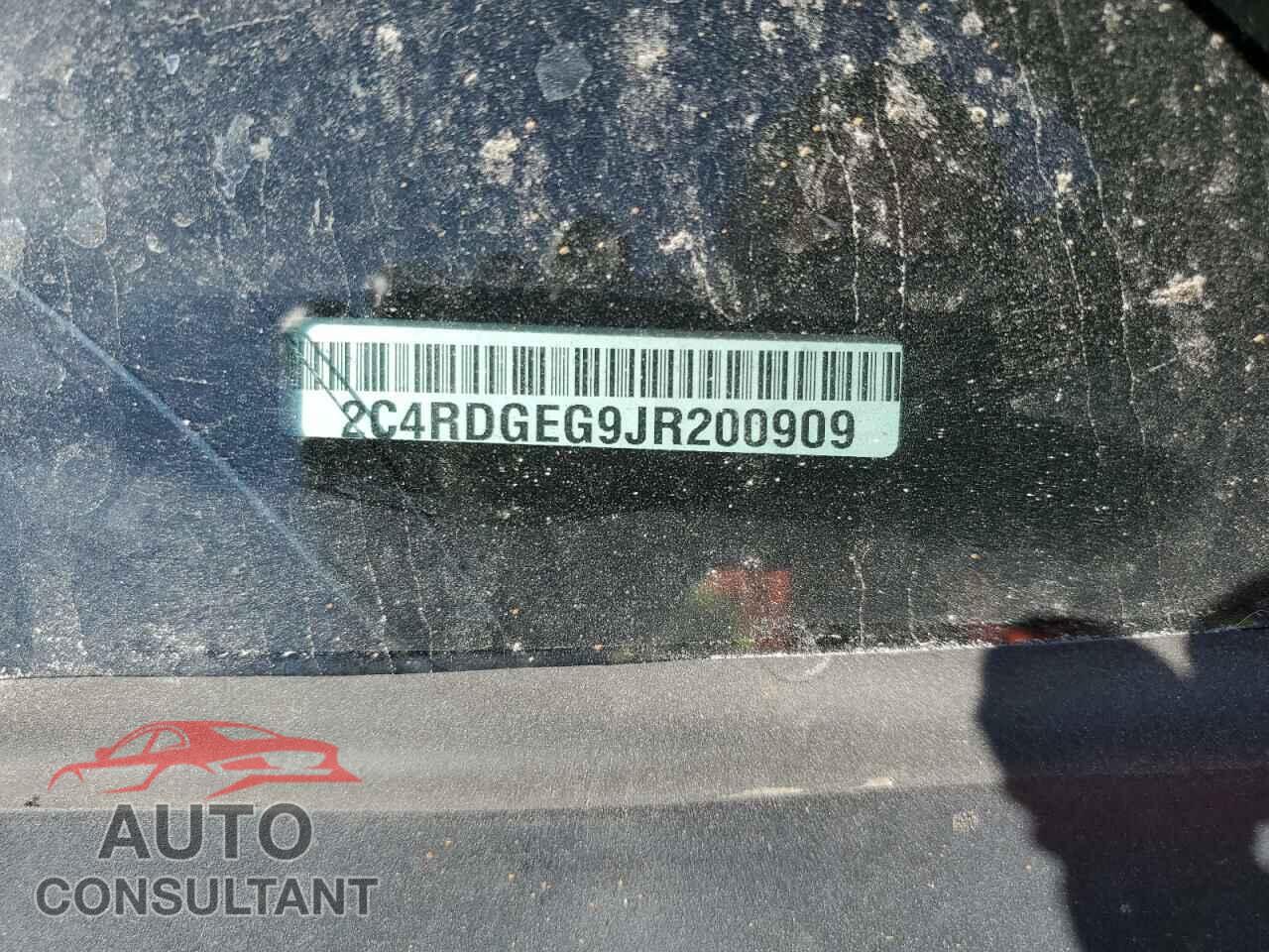 DODGE CARAVAN 2018 - 2C4RDGEG9JR200909