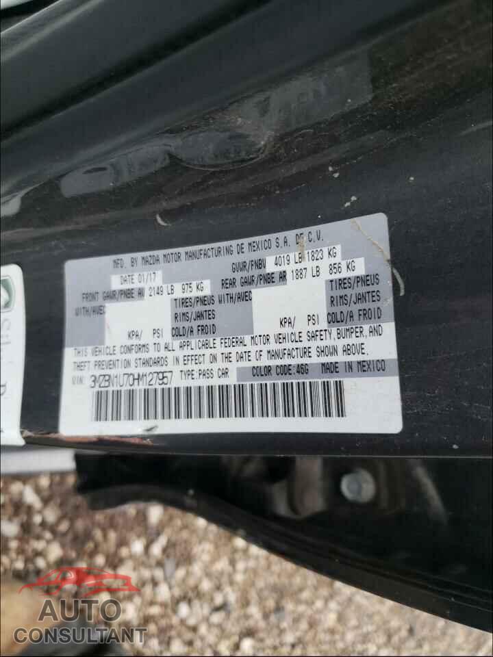 MAZDA 3 2017 - 3MZBN1U70HM127957