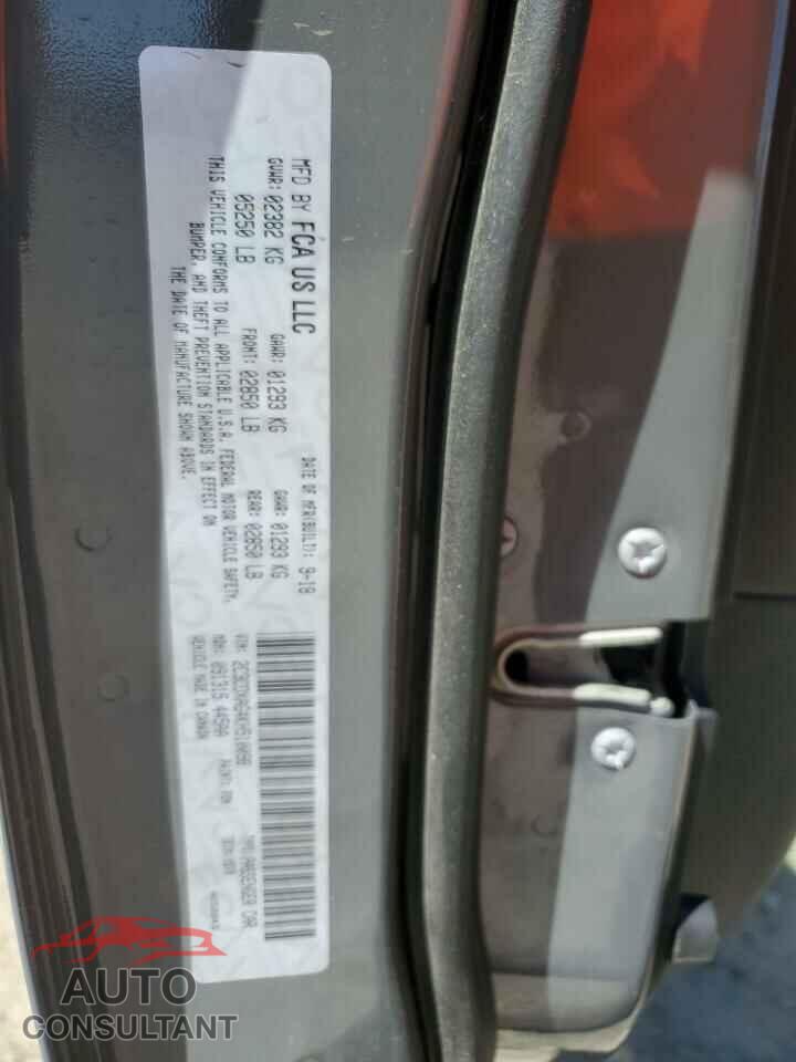 DODGE CHARGER 2019 - 2C3CDXAG4KH510098