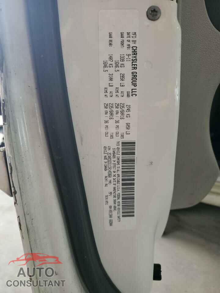 DODGE CARAVAN 2012 - 2C4RDGDG1CR145960