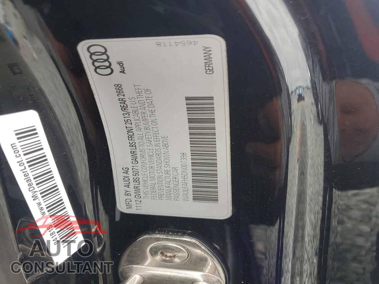 AUDI A5 2013 - WAULFAFH5DN007398