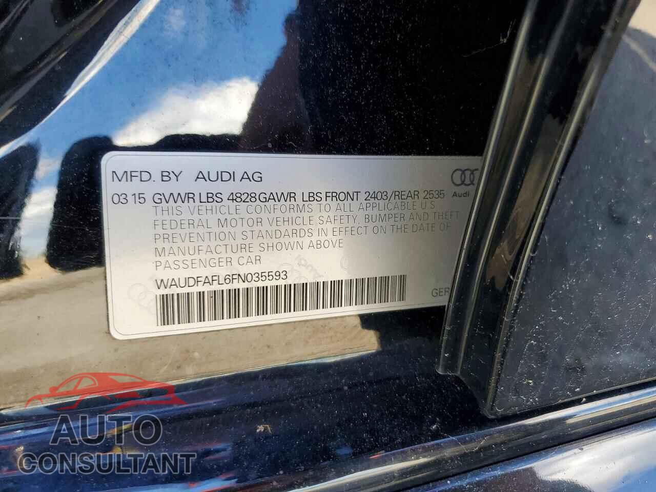 AUDI A4 2015 - WAUDFAFL6FN035593