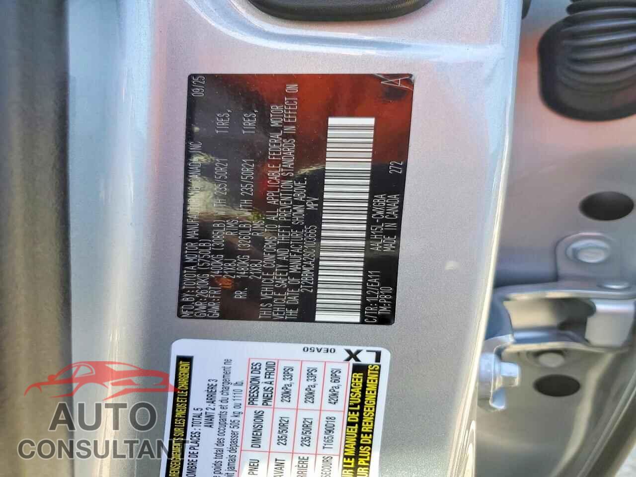 LEXUS UNKNOWN 2025 - 2T2BBMCA2SC103665
