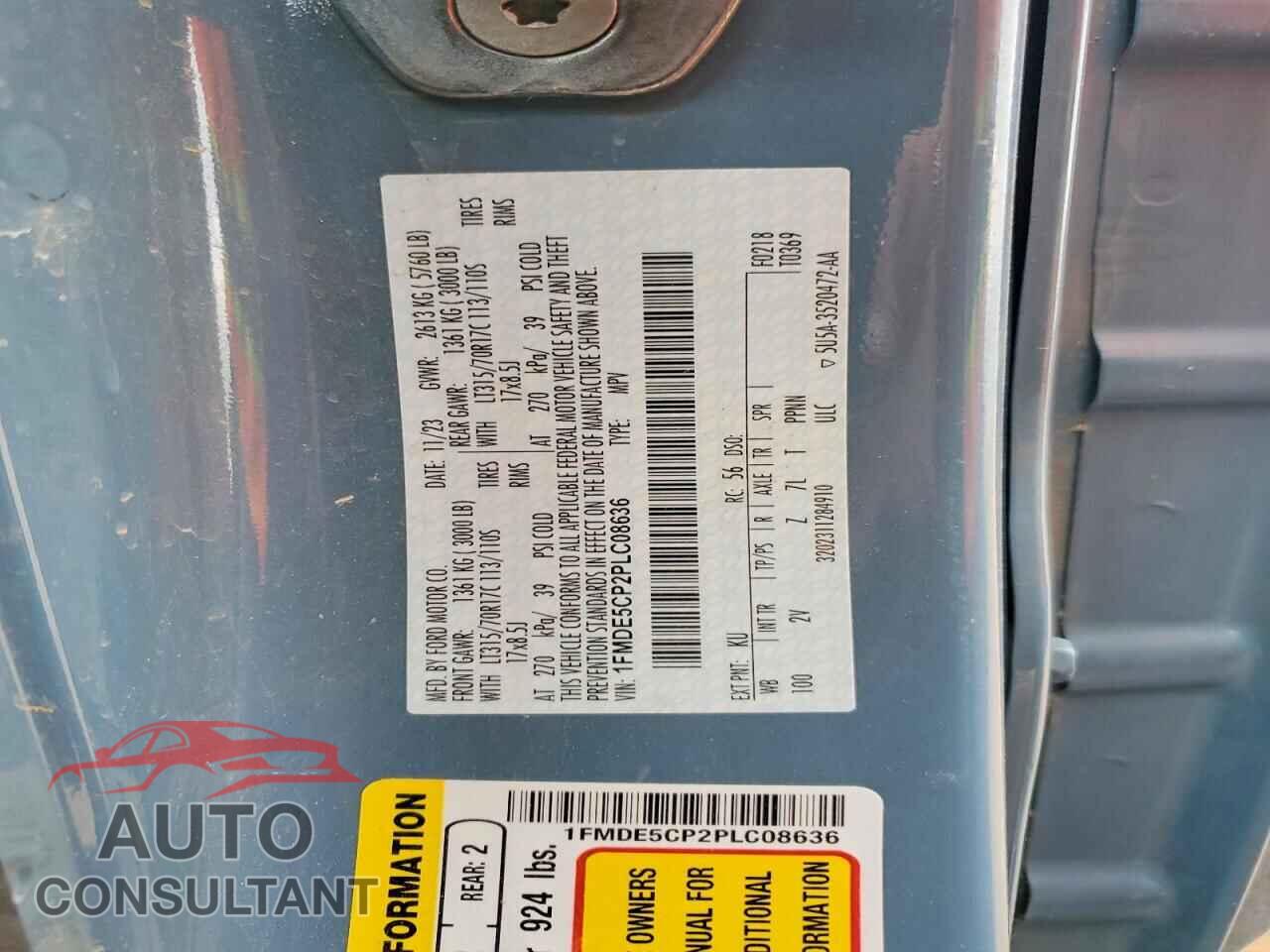 FORD BRONCO 2023 - 1FMDE5CP2PLC08636