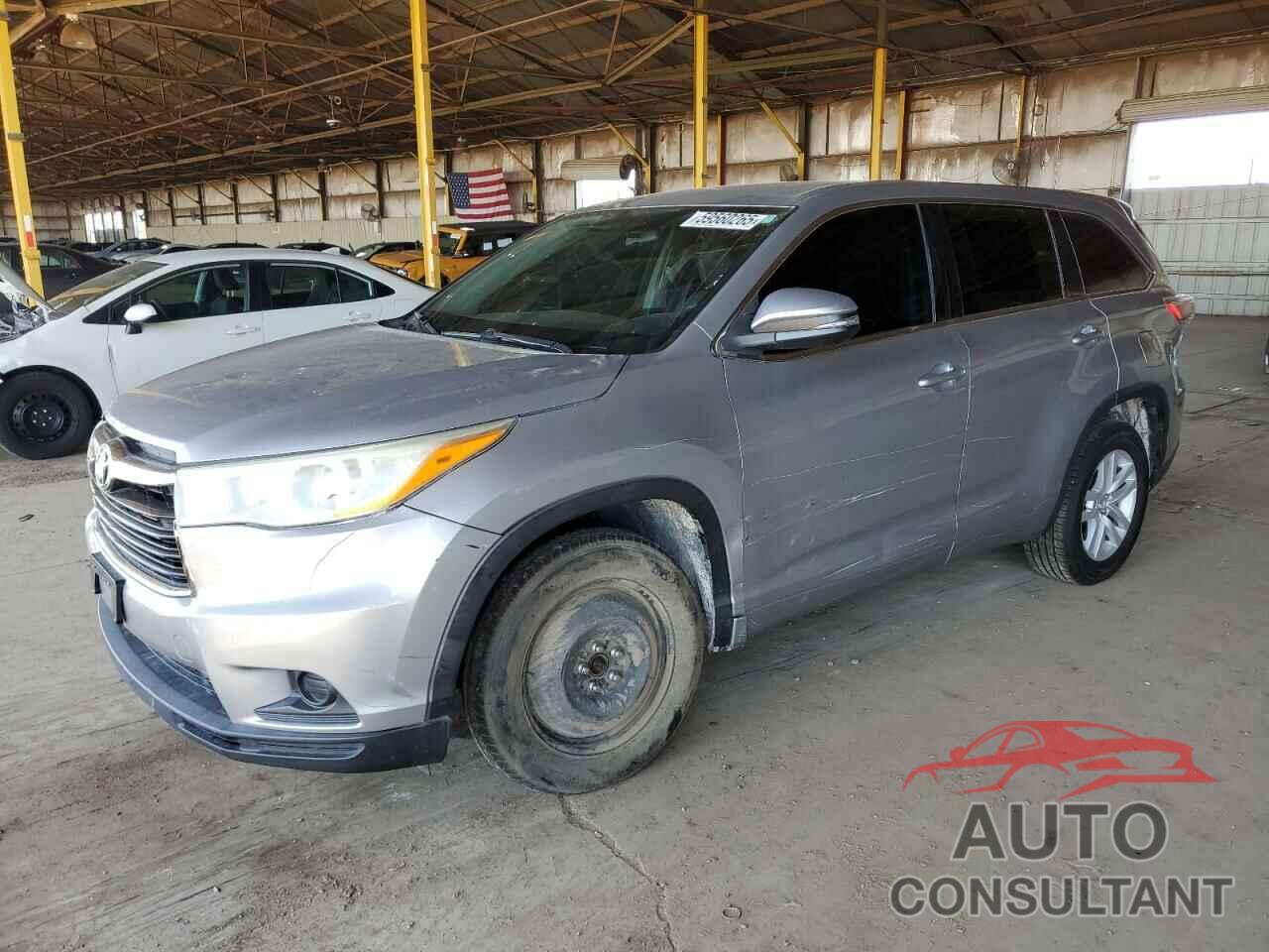 TOYOTA HIGHLANDER 2014 - 5TDZARFH3ES006692