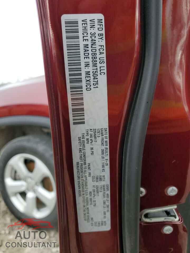 JEEP COMPASS 2021 - 3C4NJDBB8MT504751