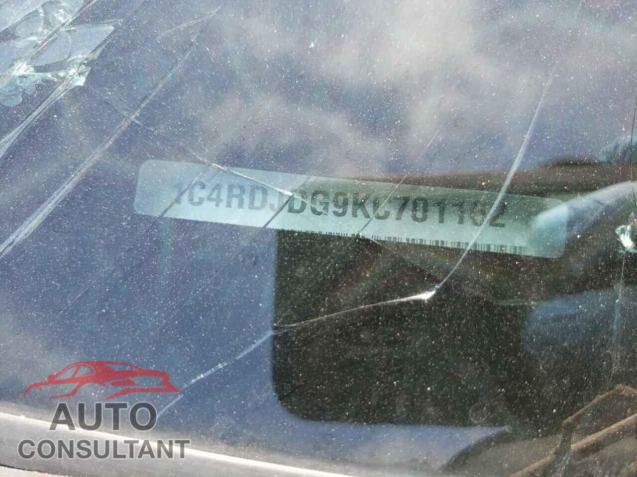 DODGE DURANGO 2019 - 1C4RDJDG9KC701162