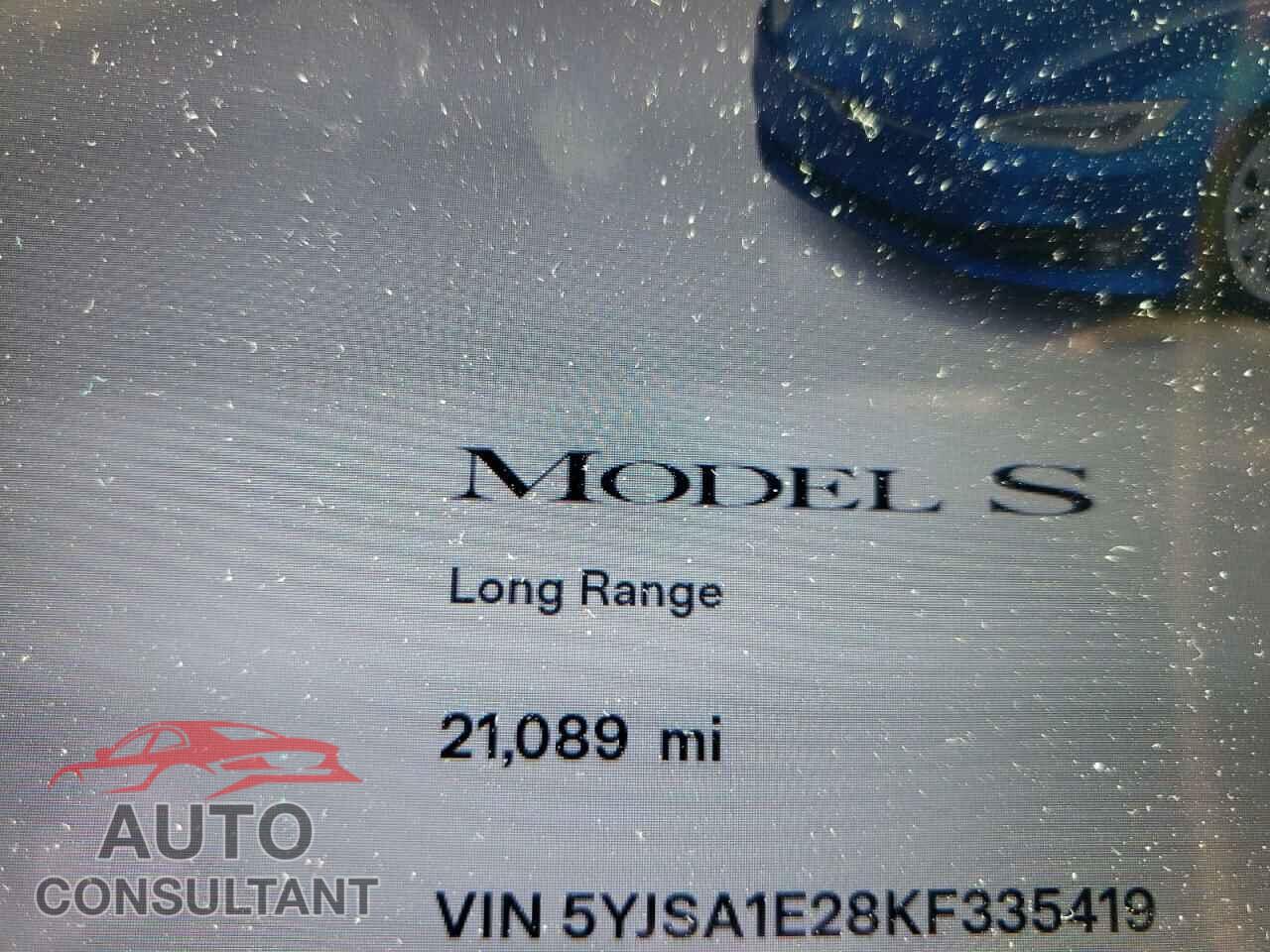 TESLA MODEL S 2019 - 5YJSA1E28KF335419