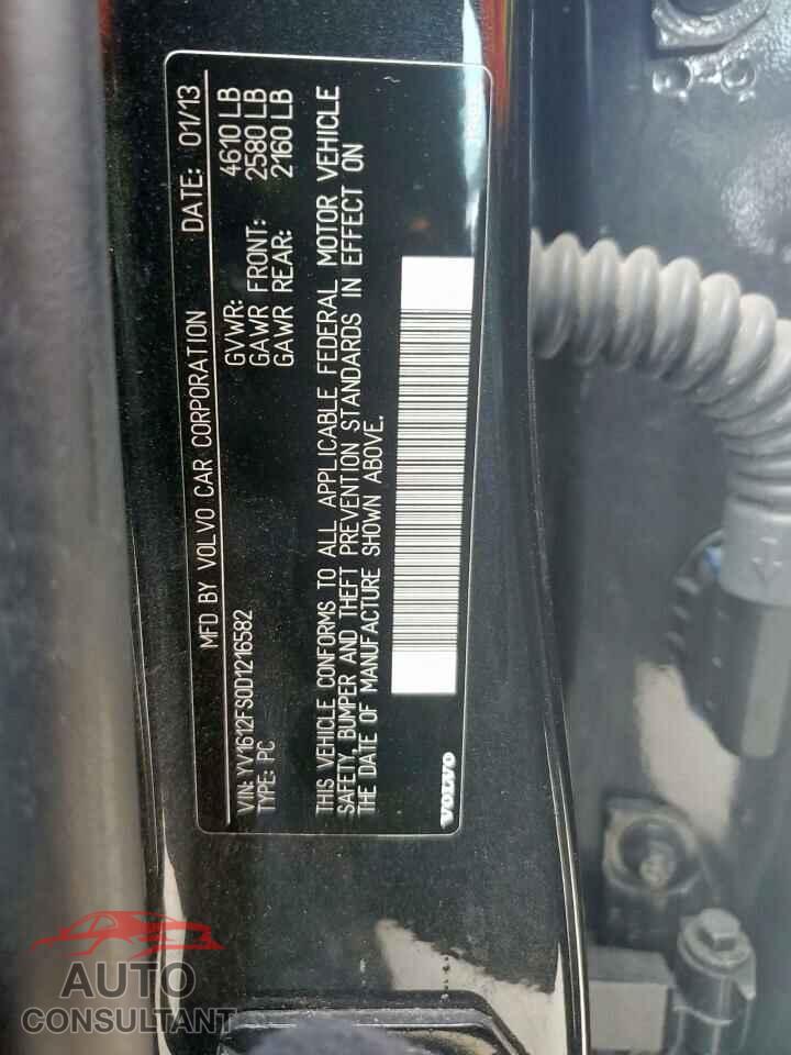 VOLVO S60 2013 - YV1612FS0D1216582