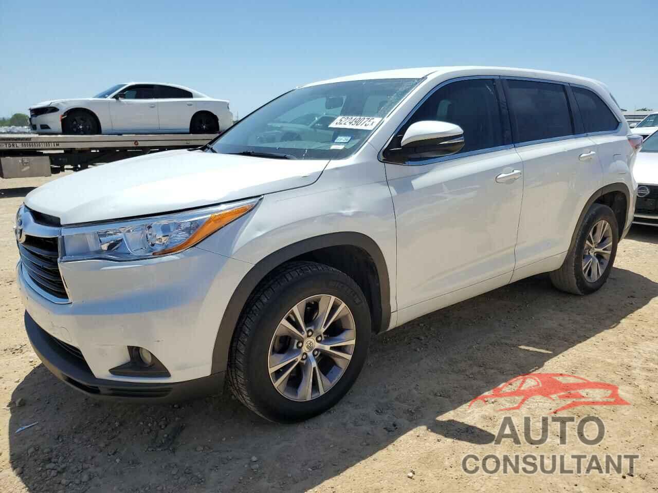 TOYOTA HIGHLANDER 2015 - 5TDZKRFH6FS117476