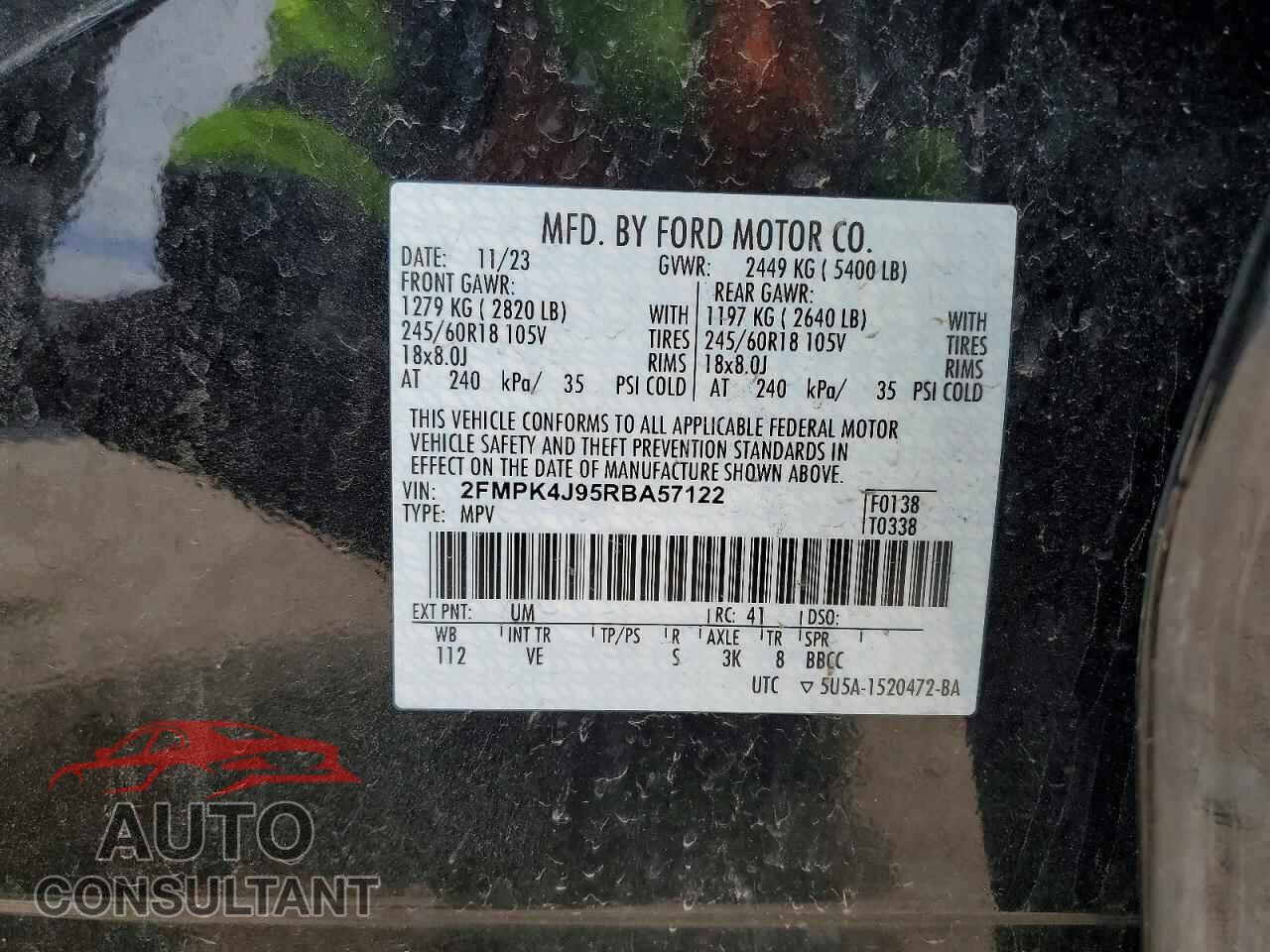 FORD EDGE 2024 - 2FMPK4J95RBA57122
