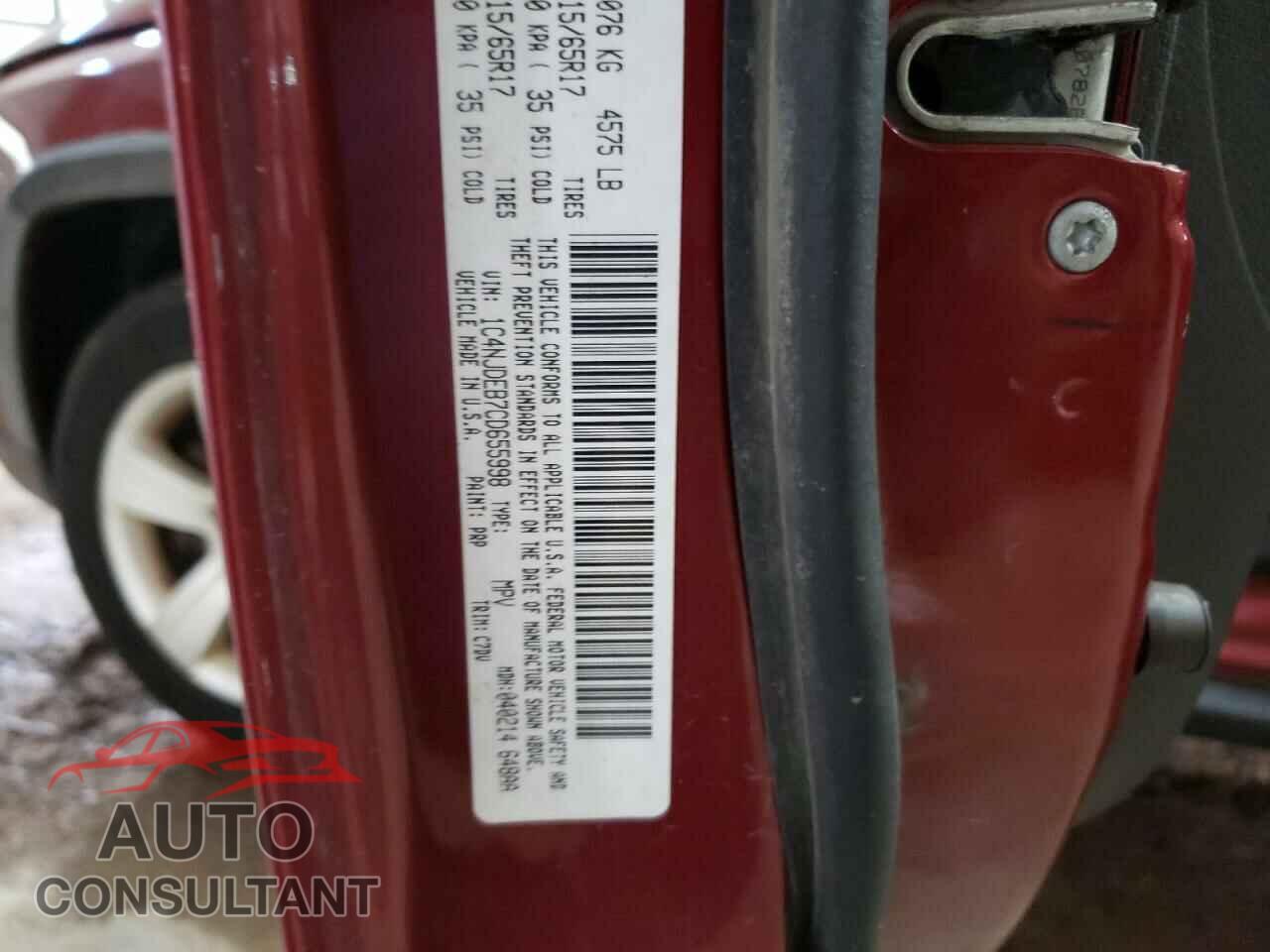 JEEP COMPASS 2012 - 1C4NJDEB7CD655998