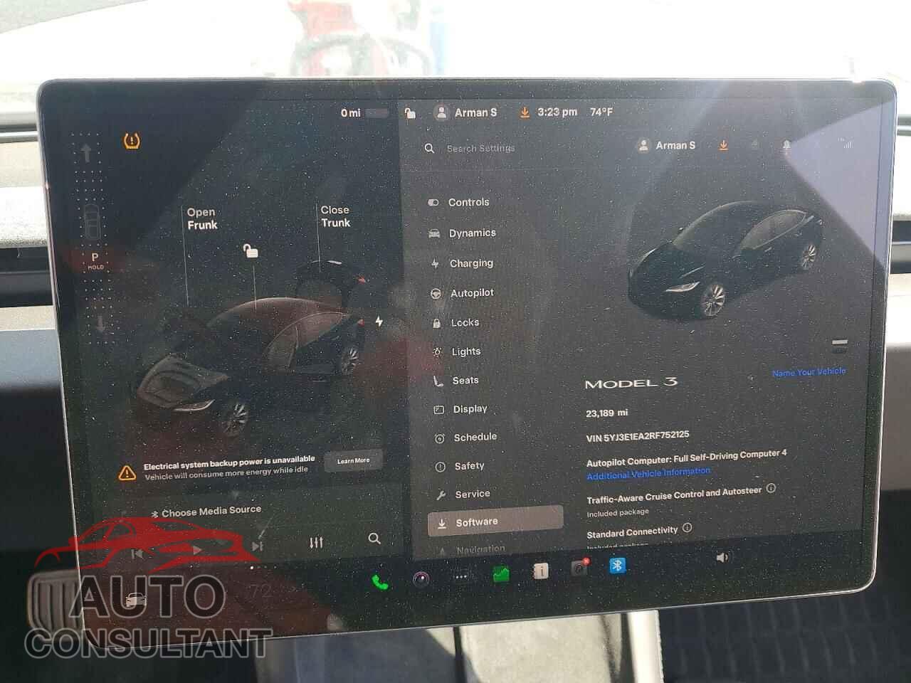 TESLA MODEL 3 2024 - 5YJ3E1EA2RF752125