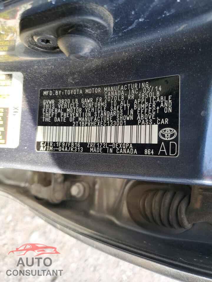 TOYOTA COROLLA 2014 - 2T1BPRHEXEC133001