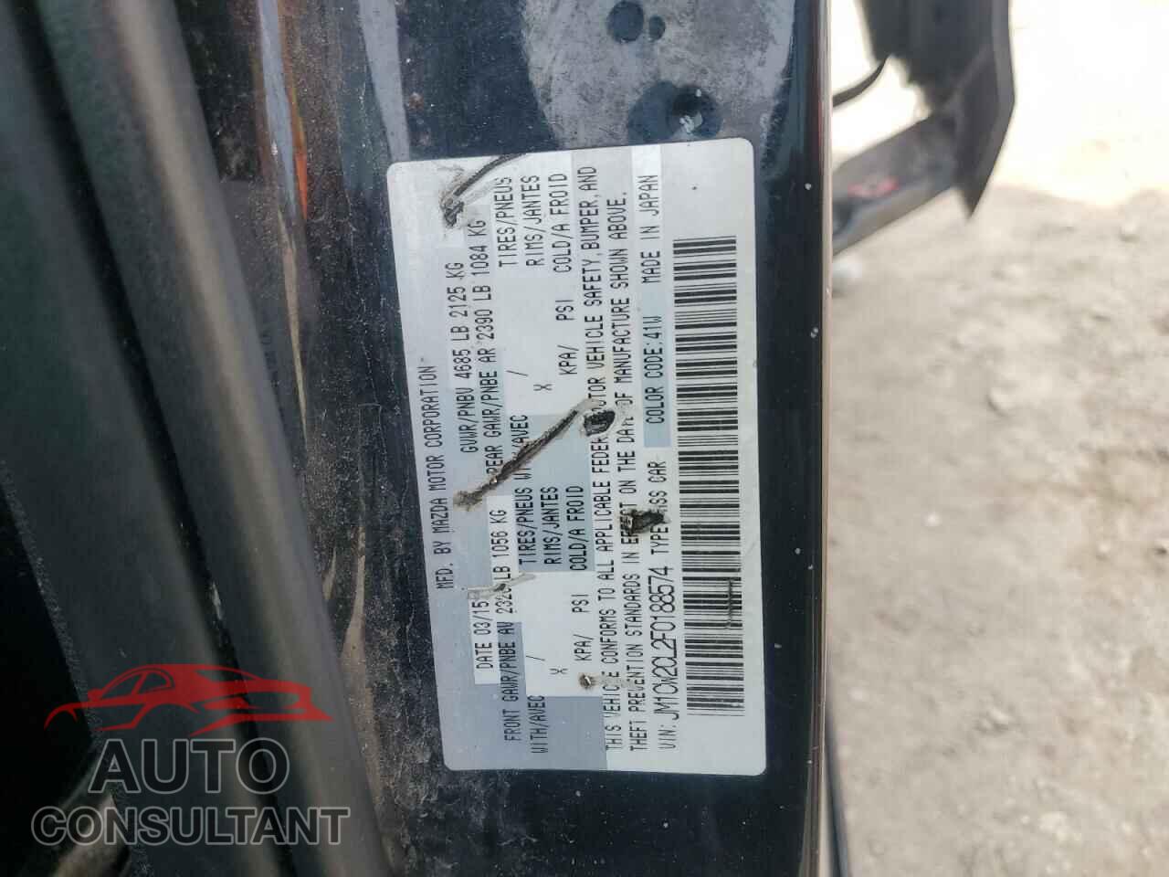 MAZDA 5 2015 - JM1CW2CL2F0188574