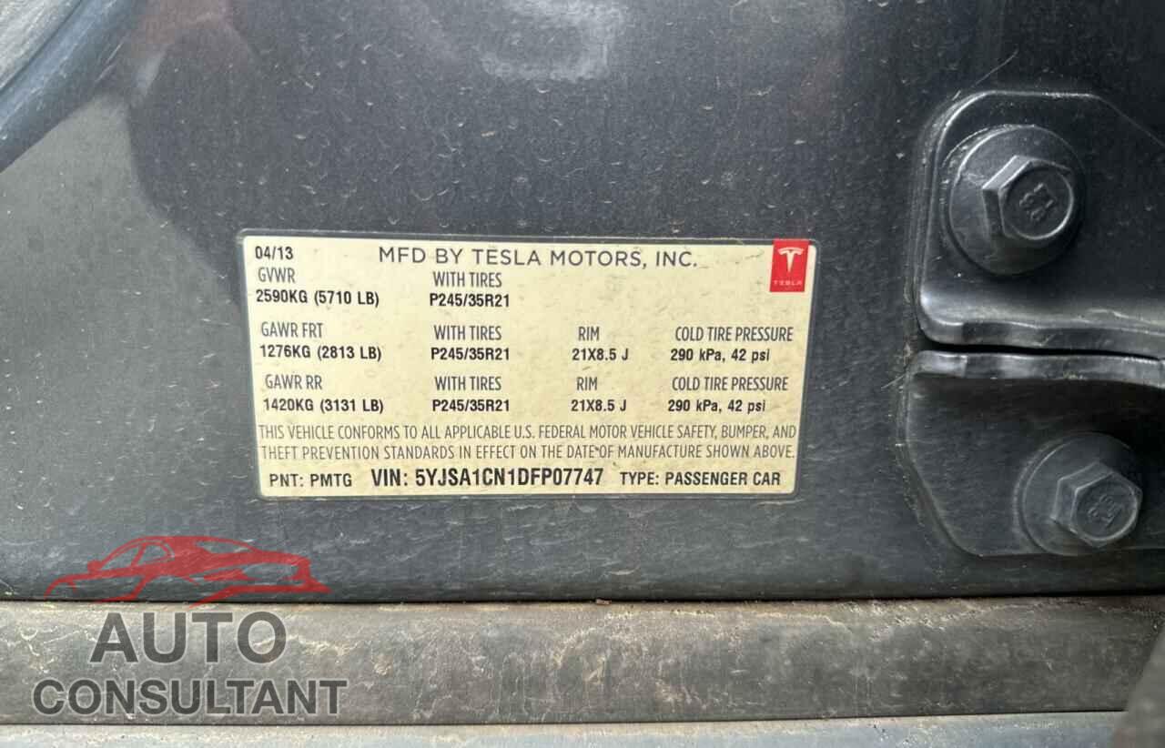 TESLA MODEL S 2013 - 5YJSA1CN1DFP07747
