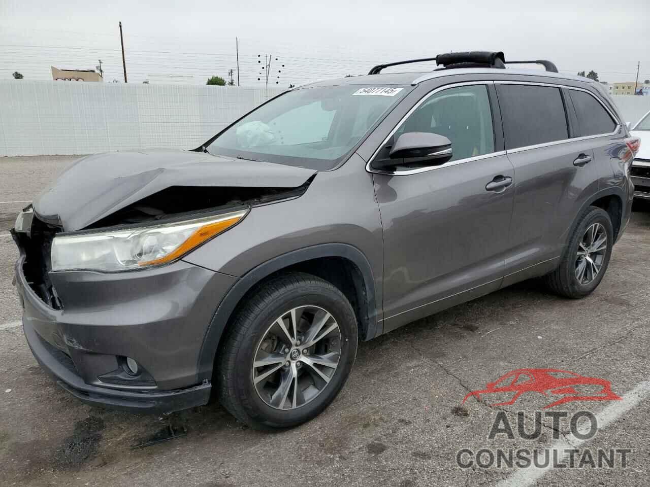 TOYOTA HIGHLANDER 2016 - 5TDKKRFH3GS180408