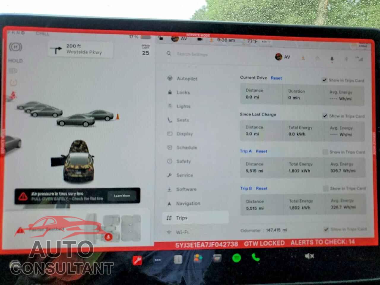 TESLA MODEL 3 2018 - 5YJ3E1EA7JF042738