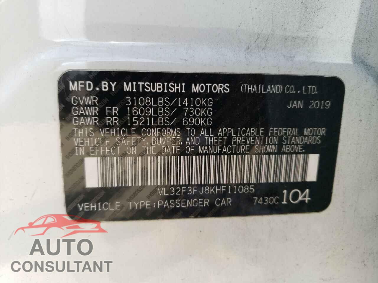 MITSUBISHI 3000GT 2019 - ML32F3FJ8KHF11085