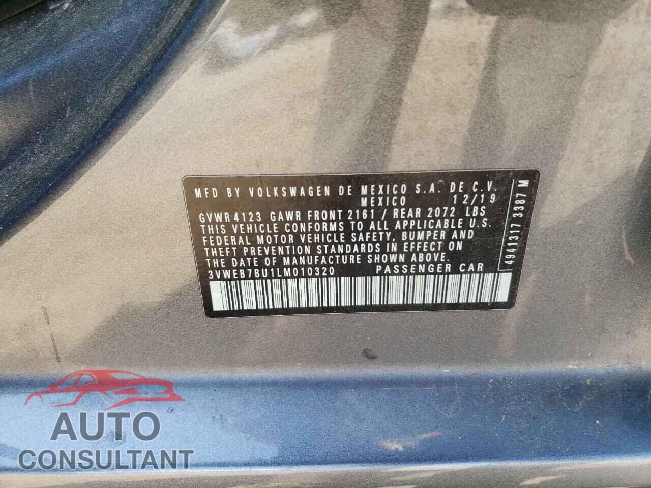 VOLKSWAGEN JETTA 2020 - 3VWEB7BU1LM010320