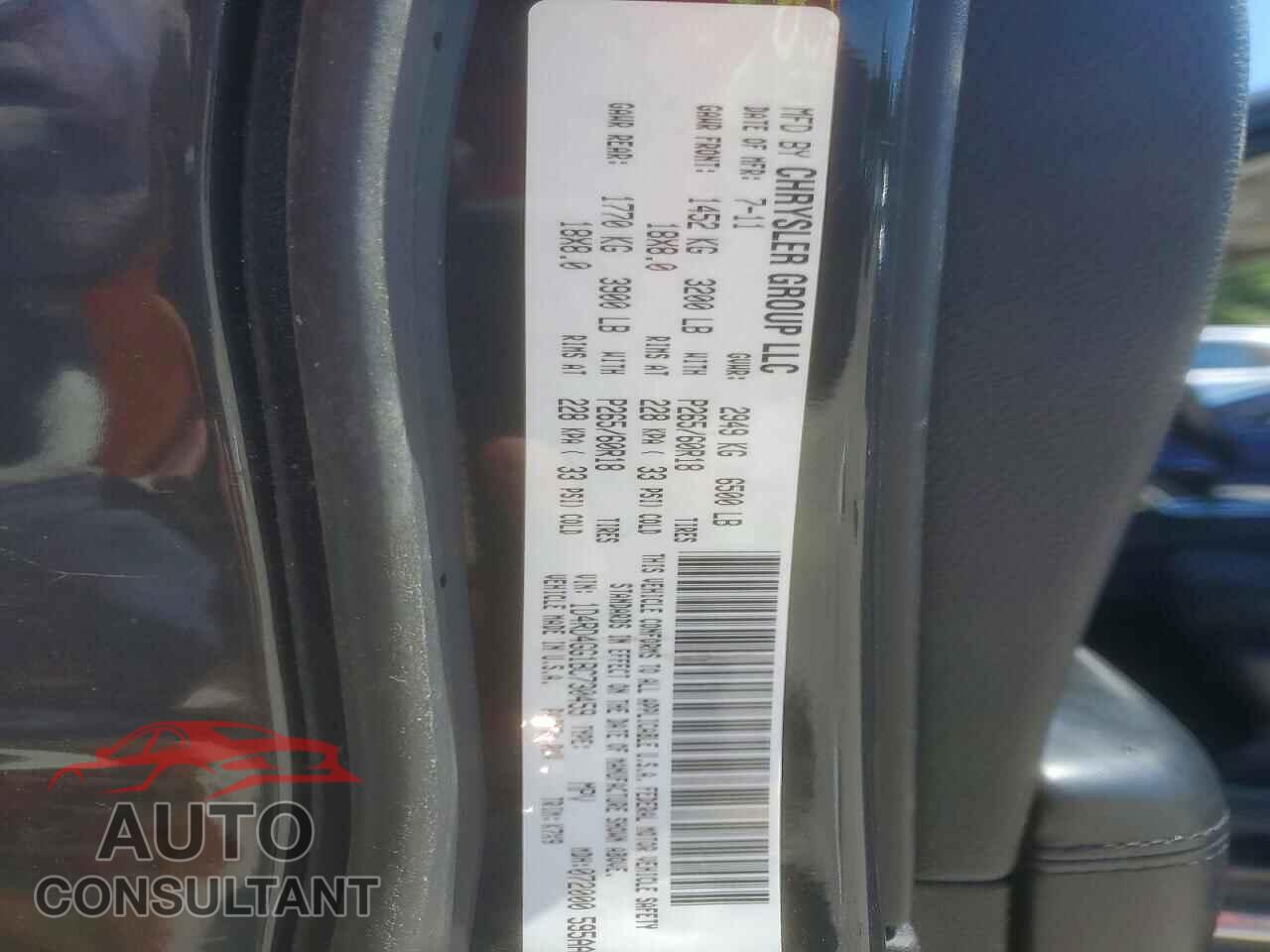 DODGE DURANGO 2011 - 1D4RD4GG1BC730459