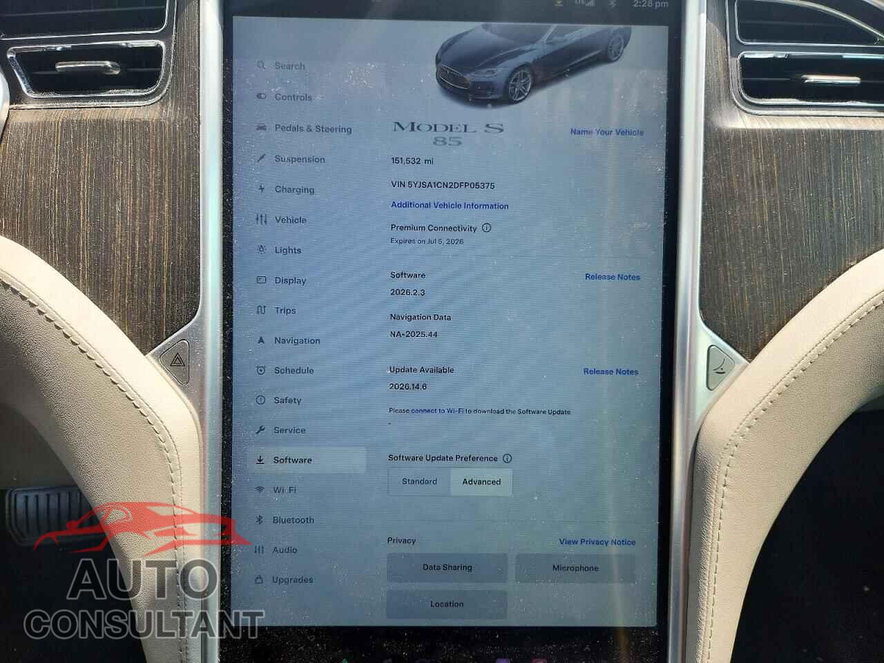 TESLA MODEL S 2013 - 5YJSA1CN2DFP05375