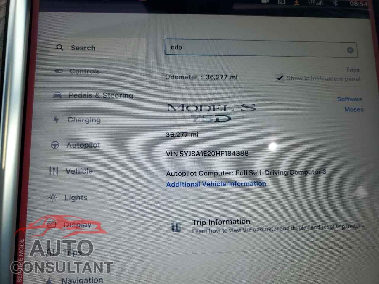 TESLA MODEL S 2017 - 5YJSA1E20HF184388