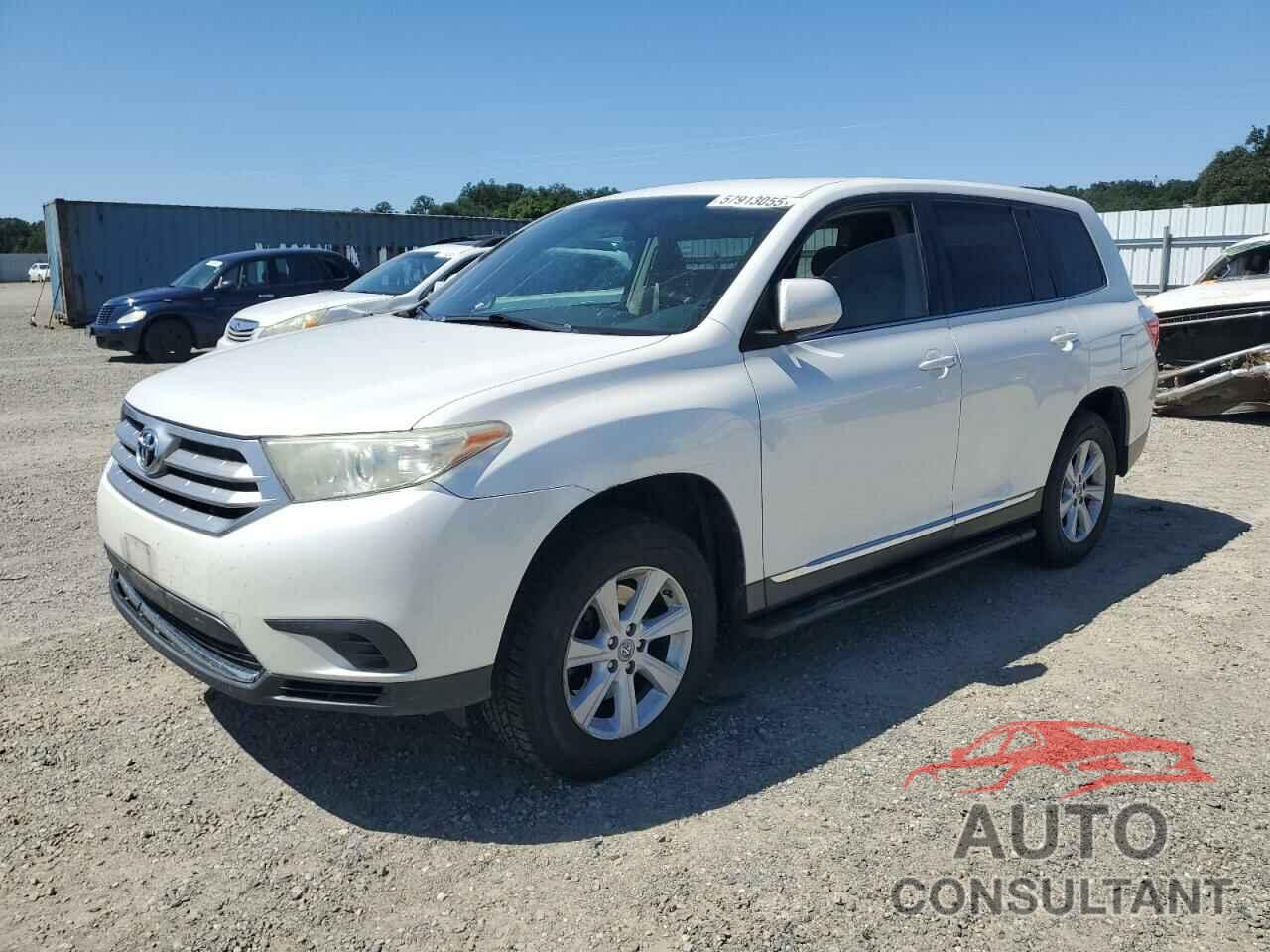 TOYOTA HIGHLANDER 2012 - 5TDZK3EH2CS077309