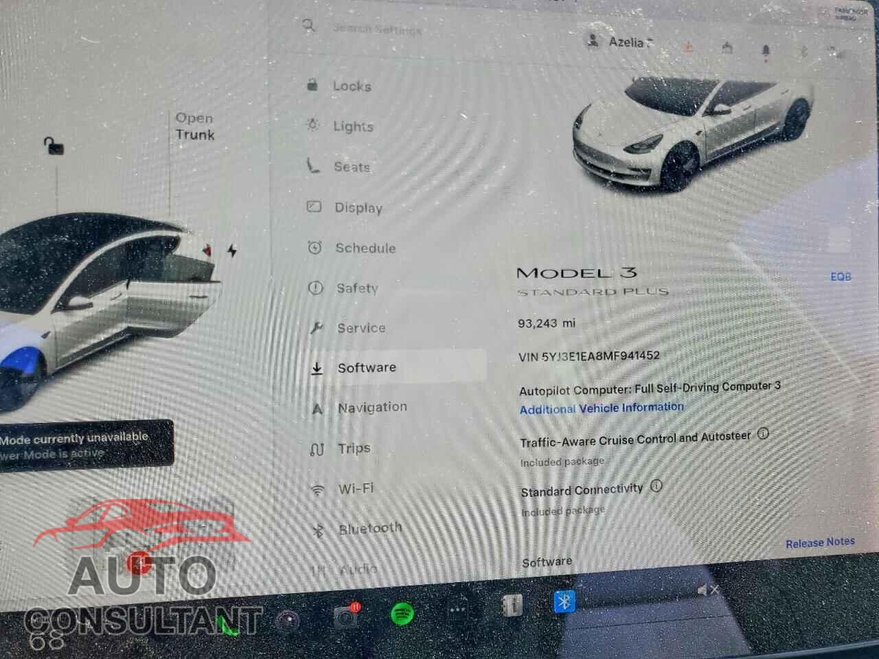 TESLA MODEL 3 2021 - 5YJ3E1EA8MF941452
