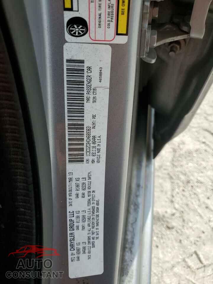 DODGE AVENGER 2013 - 1C3CDZCB4DN689363