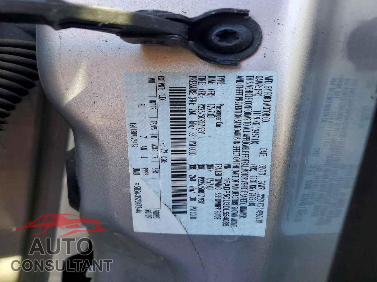 FORD CMAX 2013 - 1FADP5CU3DL554085