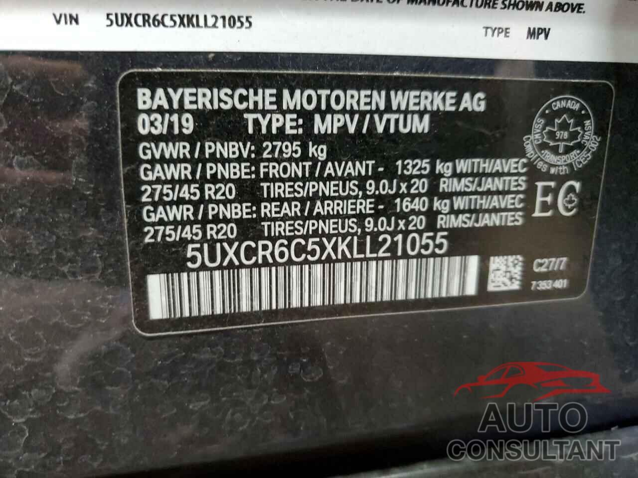 BMW X5 2019 - 5UXCR6C5XKLL21055