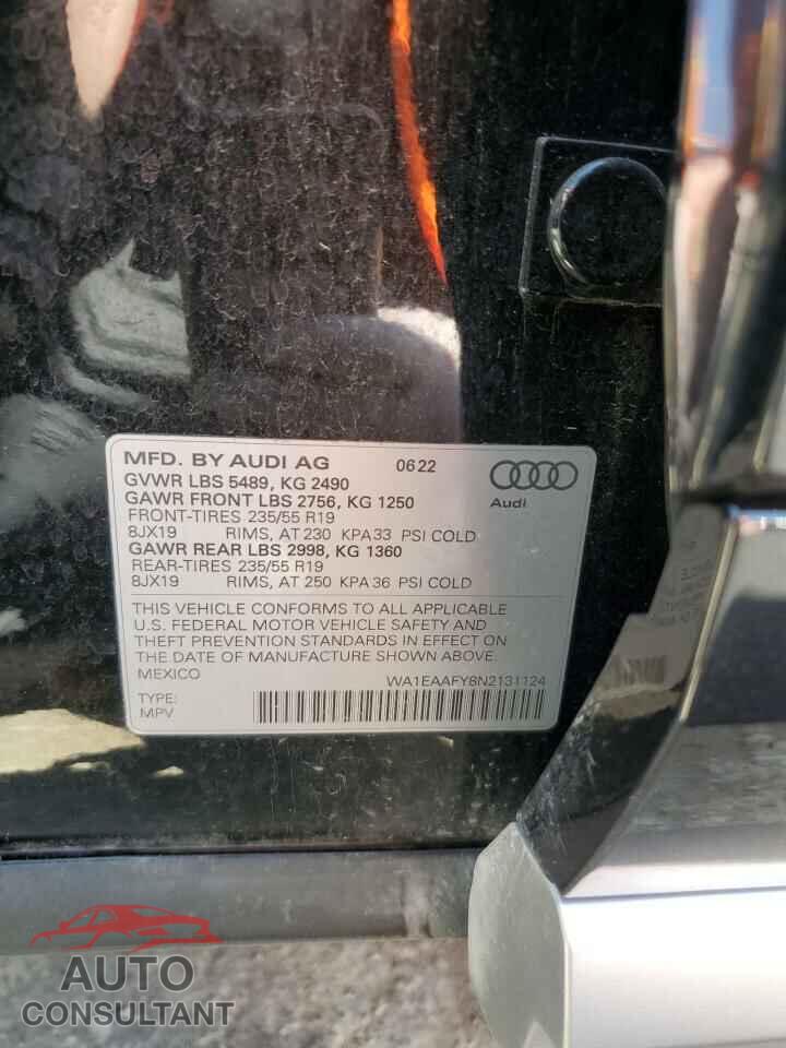 AUDI Q5 2022 - WA1EAAFY8N2131124