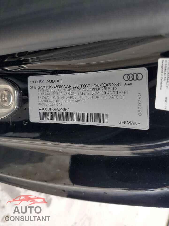 AUDI A5 2015 - WAUCFAFRXFA046541