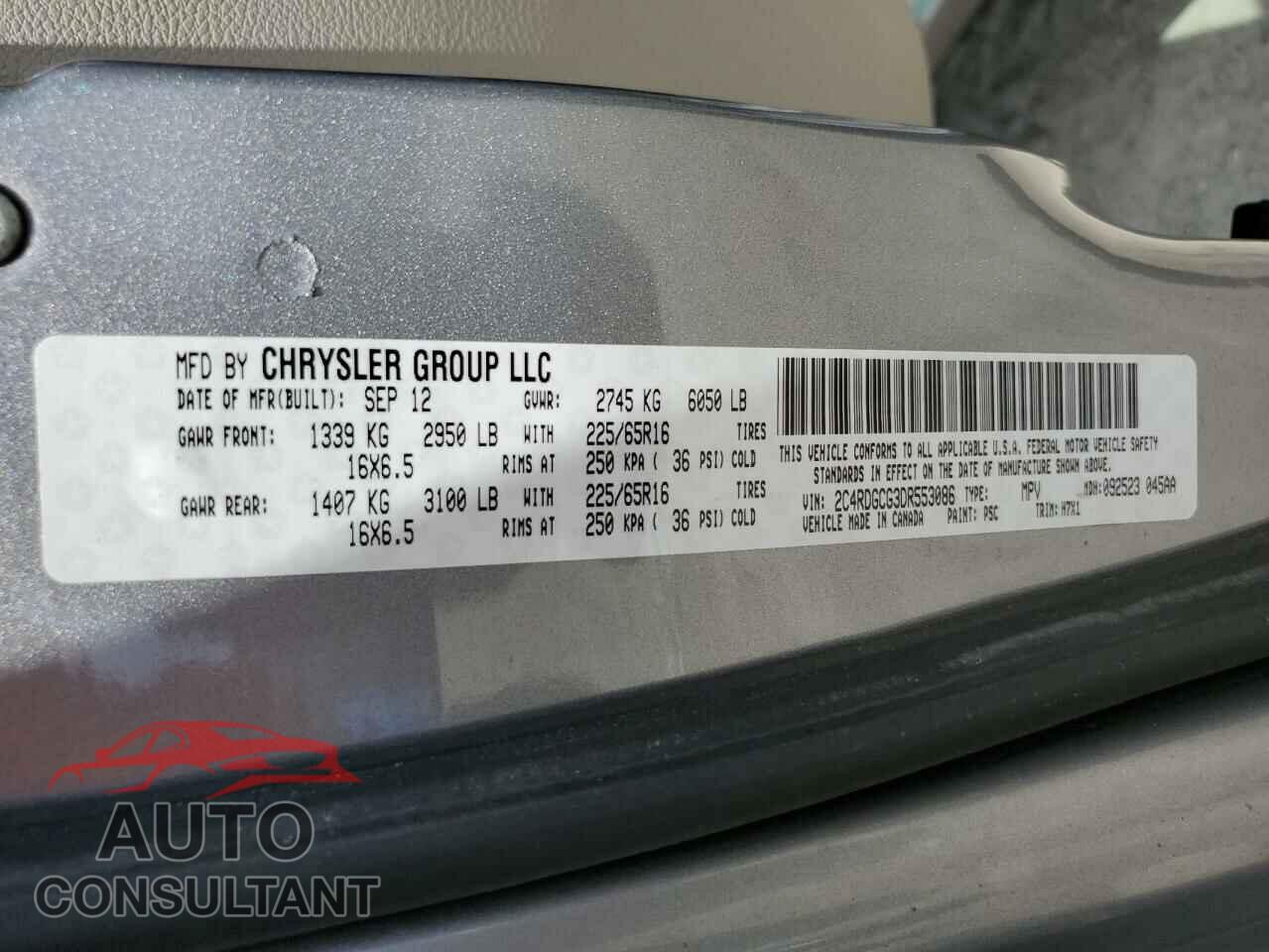 DODGE RAM 1500 2013 - 2C4RDGCG3DR553086