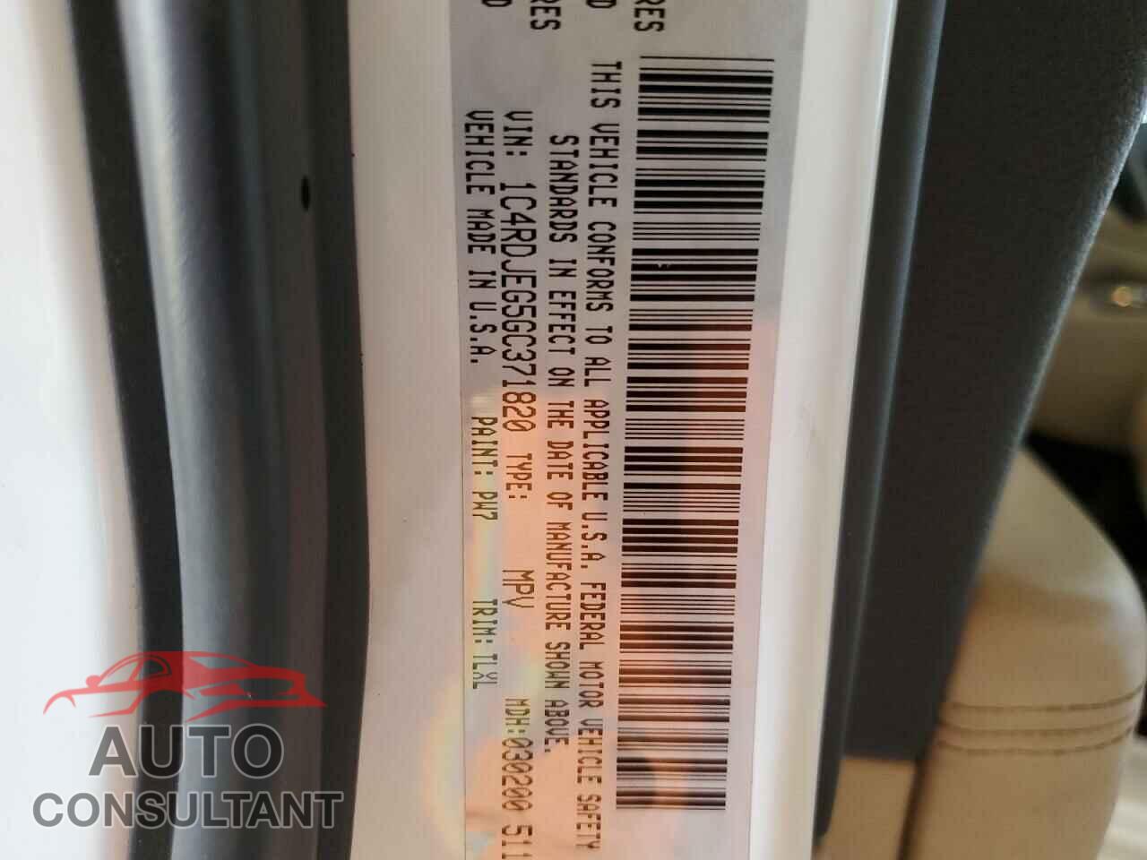 DODGE DURANGO 2016 - 1C4RDJEG5GC371820