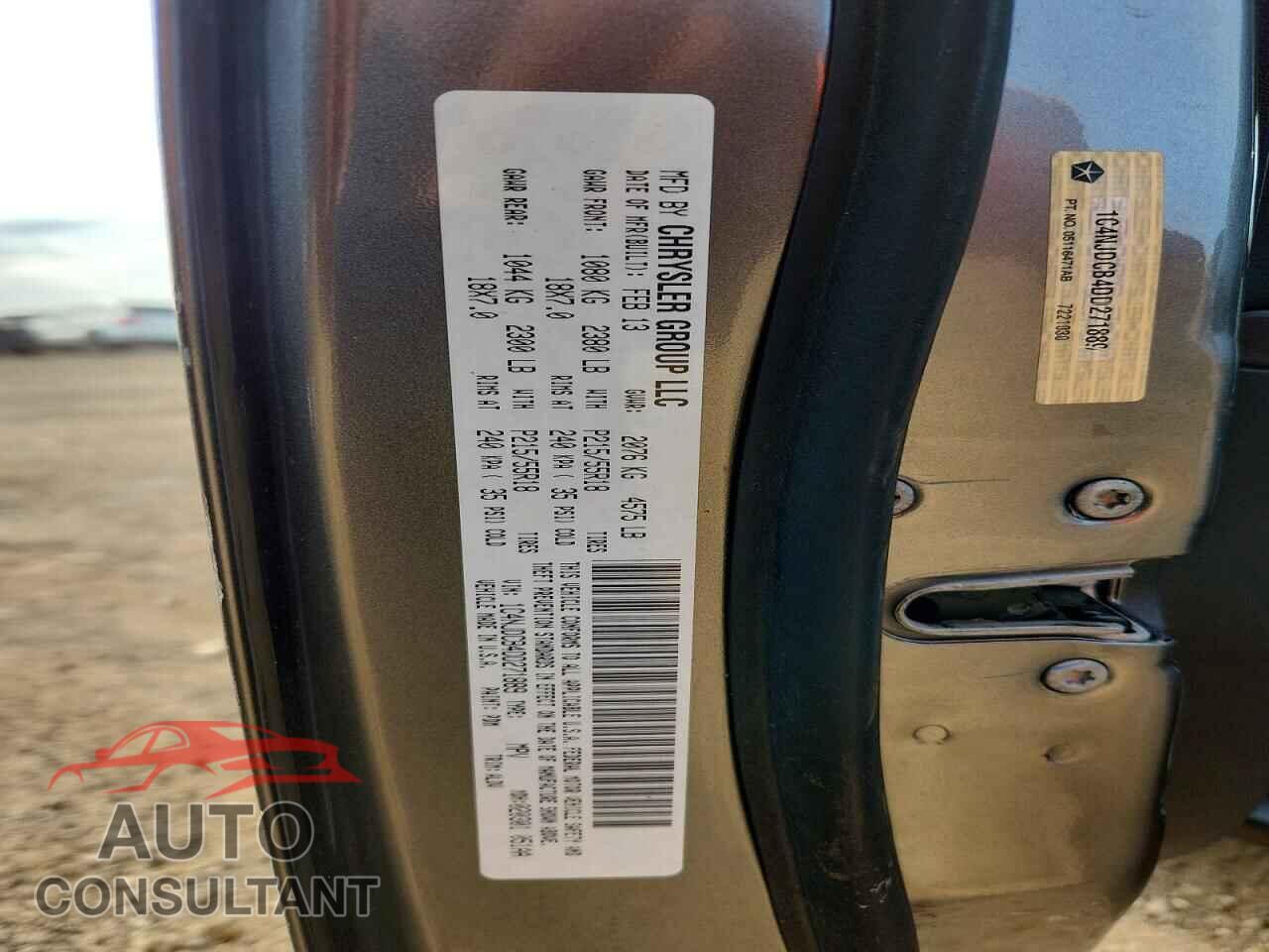 JEEP COMPASS 2013 - 1C4NJDCB4DD271889