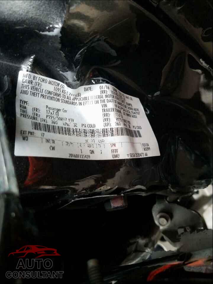 FORD CMAX 2016 - 1FADP5AU3GL104797