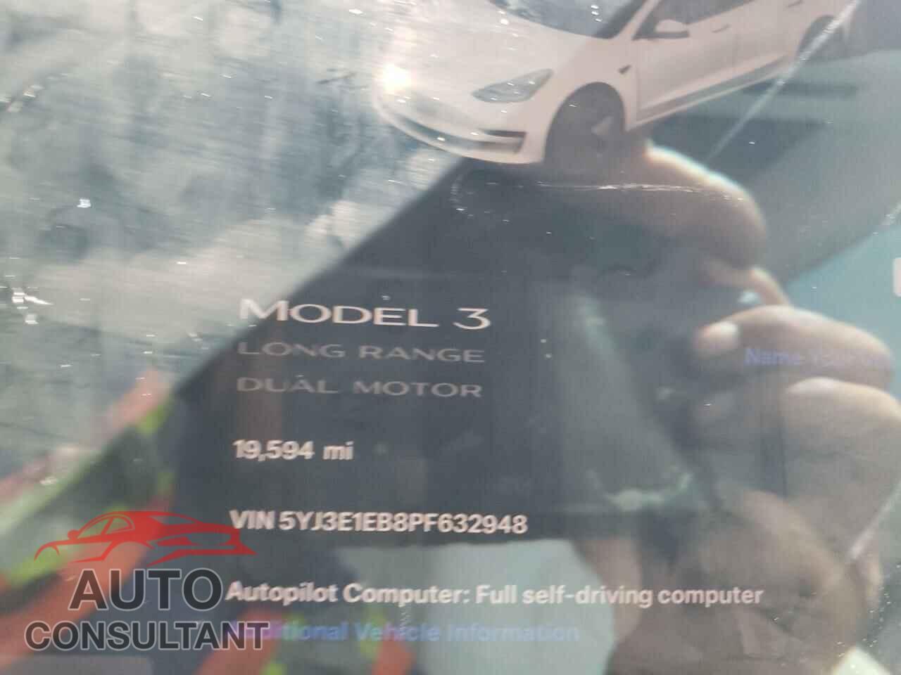 TESLA MODEL 3 2023 - 5YJ3E1EB8PF632948