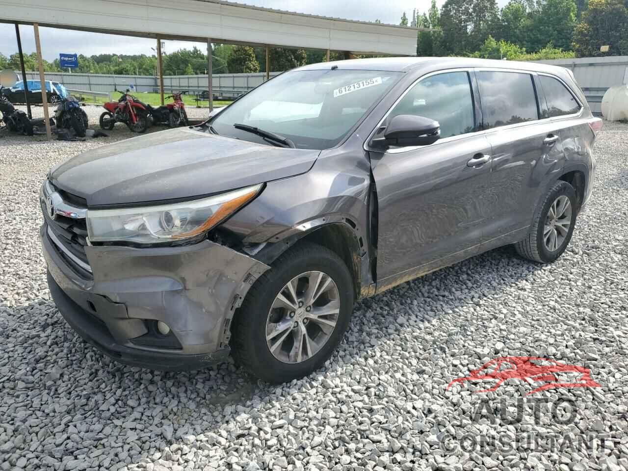 TOYOTA HIGHLANDER 2015 - 5TDZKRFH9FS063798