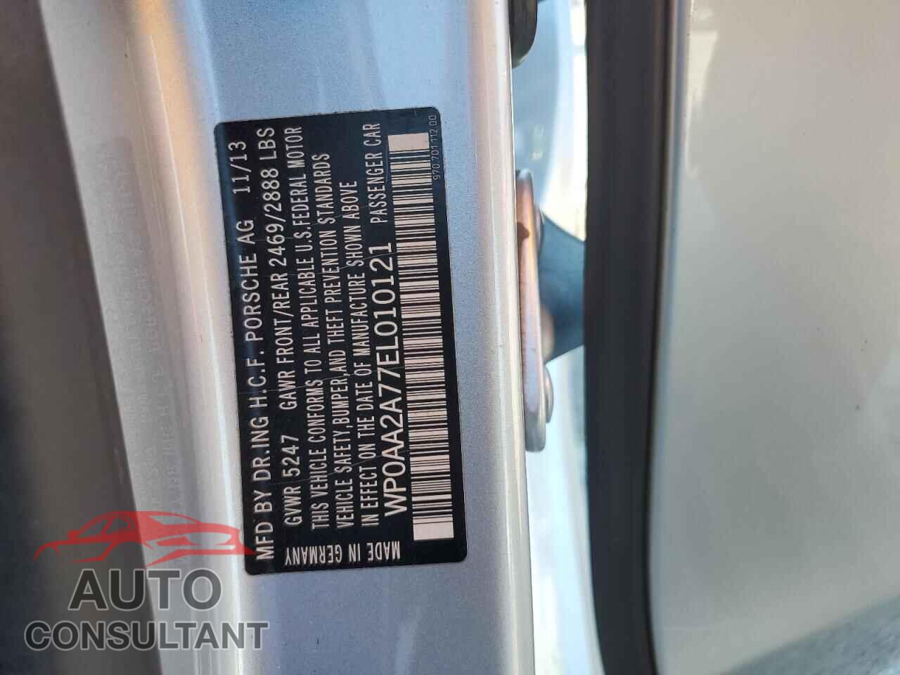 PORSCHE PANAMERA 2014 - WP0AA2A77EL010121
